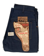 "ROY ROGERS DENIM JEANS" WITH AUTOGRAPH.