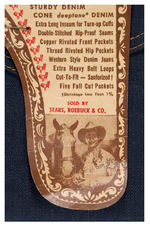 "ROY ROGERS DENIM JEANS" WITH AUTOGRAPH.