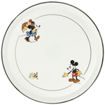 MICKEY & MINNIE MOUSE FRENCH CHINA CAKE PLATTER & PLATES LOT.