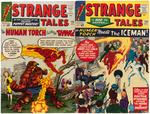 STRANGE TALES WITH THE HUMAN TORCH/DR. STRANGE LOT OF 17 ISSUES.