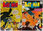 BATMAN EARLY SILVER AGE LOT OF 11 ISSUES.