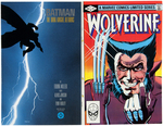 FRANK MILLER MINI-SERIES PAIR: THE DARK KNIGHT RETURNS AND WOLVERINE.