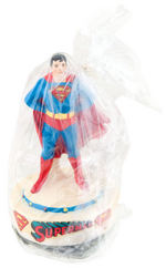 "SUPERMAN CERAMIC REVOLVING MUSICAL FIGURINE."