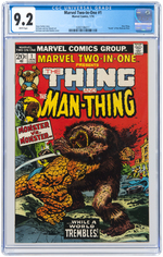 MARVEL TWO-IN-ONE ISSUES #1 CGC GRADED AND #2-100, ANN. #1-7 RAW COMPLETE RUN.