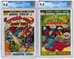 MARVEL TEAM-UP ISSUES #1-3 CGC GRADED AND #4-150, ANN. #1-7 RAW COMPLETE RUN.