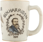 HARRISON CENTENNIAL "SOUVENIR" IRONSTONE MUG.