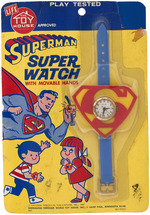 "SUPERMAN SUPER WATCH" ON DISPLAY CARD.