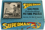 "SUPERMAN, THE MAN OF TOMORROW" BOXED 300-PIECE SAALFIELD PUZZLE.