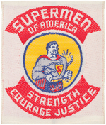 SUPERMAN "SUPERMEN OF AMERICA" RARE EARLY CLUB MEMBER'S PATCH.