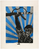 BLACK PANTHER EMORY DOUGLAS "BONES OF THE OPPRESSORS" POSTER.