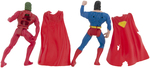 KENNER MAN OF STEEL FIGURE TEST SHOT PAIR SOLAR SUIT AND FULL ASSAULT SUPERMAN.