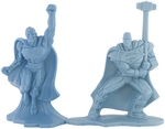 REIGN OF THE SUPERMEN - ACTION MASTERS PROTOTYPE GROUP OF FOUR PLUS CARDED FIGURE SET.