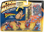 REIGN OF THE SUPERMEN - ACTION MASTERS PROTOTYPE GROUP OF FOUR PLUS CARDED FIGURE SET.