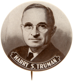 TRUMAN COATTAIL CAMPAIGN CLUB CARD AND PORTRAIT BUTTON.