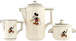 MICKEY MOUSE & FRIENDS ART DECO FRENCH CHINA TEA SERVICE SET.