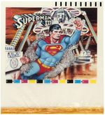 SUPERMAN III ALADDIN THERMOS ORIGINAL ART AND PRODUCTION NEGATIVES.