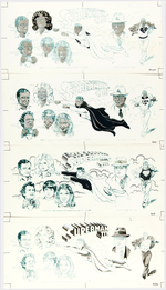 SUPERMAN III ALADDIN THERMOS ORIGINAL ART AND PRODUCTION NEGATIVES.