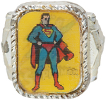 SUPERMAN 1960s FLICKER/FLASHER RING SET.