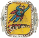 SUPERMAN 1960s FLICKER/FLASHER RING SET.