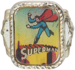 SUPERMAN 1960s FLICKER/FLASHER RING SET.