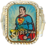 SUPERMAN 1960s FLICKER/FLASHER RING SET.