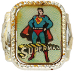 SUPERMAN 1960s FLICKER/FLASHER RING SET.