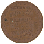 PAIR OF 1864 McCLELLAN TOKENS.