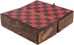 CHECKERBOARD CIGAR BOX WITH JUGATE IMAGES OF HARRISON/MORTON AND CLEVELAND/THURMAN.