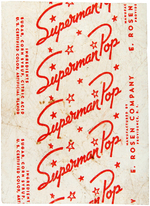 "SUPERMAN POP" LOLLIPOP WRAPPER.