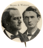 "BRYAN & WATSON" RARE 1896 JUGATE ISSUED BY PEOPLE'S & GREENBACK PARTY.