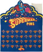 "SUPERMAN PINS" AVIVA FULL DISPLAY.