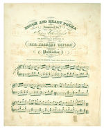 TAYLOR "ROUGH AND READY POLKA" 1848 SHEET MUSIC FOLIO.