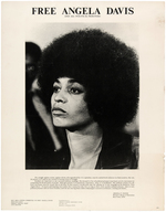 "FREE ANGELA DAVIS" POSTER BY "BAY AREA UNITED COMMITTEE TO FREE ANGELA DAVIS".