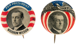 WILSON PAIR OF MOFFETT STUDIO SCARCE PORTRAIT BUTTONS.