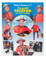 "SERGEANT PRESTON OF THE YUKON" RICHARD SIMMONS SIGNED CONTRACT & PRINT.