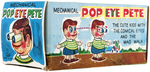 "MECHANICAL POP EYE PETE" BOXED WIND-UP TOY.