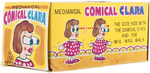 "MECHANICAL COMICAL CLARA" BOXED WIND-UP TOY.