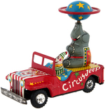 "CIRCUS JEEP" BOXED FRICTION TOY.