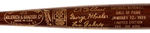 NATIONAL BASEBALL HALL OF FAME LIMITED EDITION/NUMBERED BAT WITH 1939 INDUCTEE CLASS.