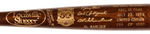 NATIONAL BASEBALL HALL OF FAME LIMITED EDITION AND NUMBERED BAT WITH 1989 INDUCTEE CLASS.