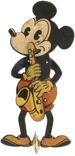 MICKEY MOUSE SAXOPHONE PLAYER MECHANICAL TOY.