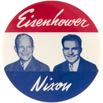 THREE IKE/NIXON JUGATE BUTTONS.