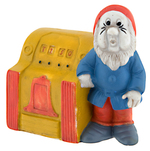 SNOW WHITE AND THE SEVEN DWARFS "SNEEZY" RARE BISQUE BANK.