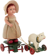 MARY & HER LITTLE LAMB CELLULOID WIND-UP.