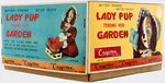 "LADY PUP TENDING HER GARDEN" BOXED BATTERY-OPERATED TOY.