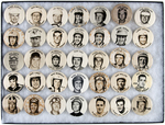 PAUL MUCHINSKY COLLECTION OF DIRT TRACK AND NASCAR RACE CAR DRIVER BUTTONS.