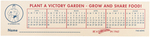 SUPERMAN JANUARY-JUNE 1943 WORLD WAR II VICTORY GARDEN PAPER BOOKMARK W/CALENDAR.