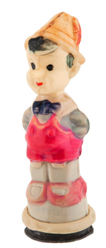 PINOCCHIO FIGURAL CELLULOID PENCIL SHARPENER.