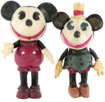 "MICKEY & MINNIE MOUSE" MATCHED JOINTED CELLULOID FIGURE PAIR.