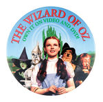 SUPERB COLOR "WIZARD OF OZ" ON VIDEO & DVD PROMO BUTTON.